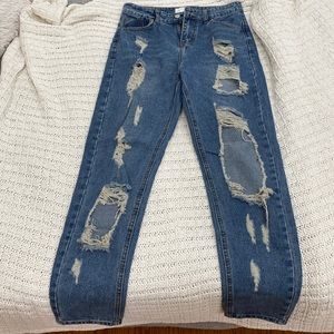 Ripped Mom Jean
